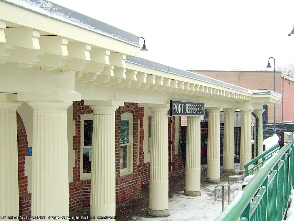 Port Jefferson station as seen from the train